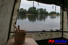 Fensterausblick auf die Elbe