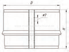 Klemmband 115, Maß